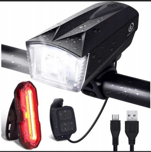 Zdjęcie oferty: Oświetlenie rowerowe OMERIL LD320 akumulator IP 65