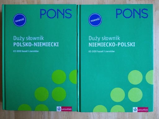 Zdjęcie oferty: Duży słownik niem.-pol. pol.-niem. PONS Nowy