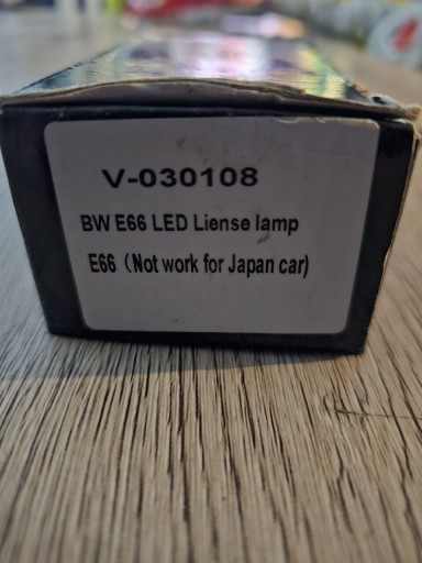 Zdjęcie oferty: Lampki tablicy rejestracyjnej Bmw E66