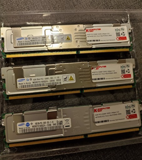 Zdjęcie oferty: Pamięć serwerowa Samsung ECC 20GB DDR2 677 (5x4GB)