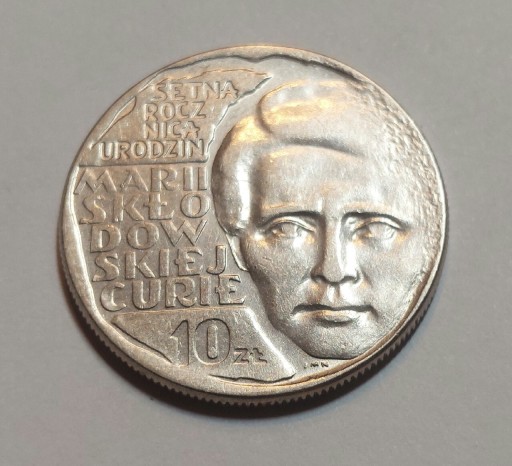 Zdjęcie oferty: 10 złotych 1967 - Maria Skłodowska Curie 