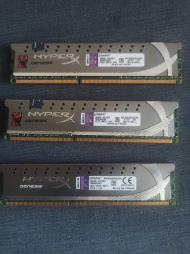 Zdjęcie oferty: Ram hyperX DDR3 3x4gb (12) 