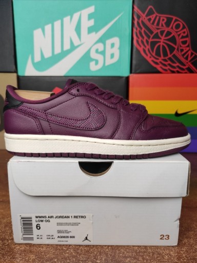 Zdjęcie oferty: Buty Nike Air Jordan 1 Low OG Bordeaux 36.5 EU 23 