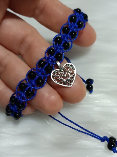 Zdjęcie oferty: Bransoletka Czarny Onyx Hand Made Kam Spokoju 