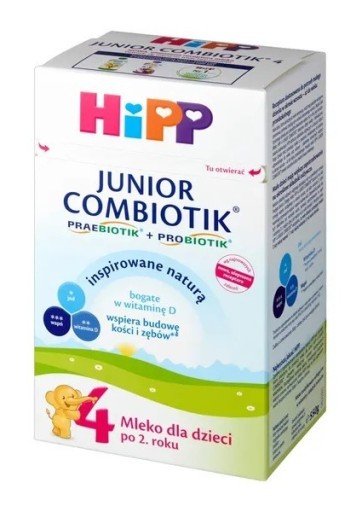 Zdjęcie oferty: Mleko modyfikowane HIPP Junior Combotik 4 550g