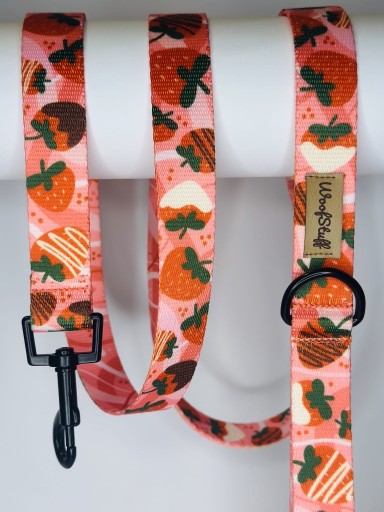 Zdjęcie oferty: Smycz miejska VeryStrawberry 150cm WoofStuff 25mm