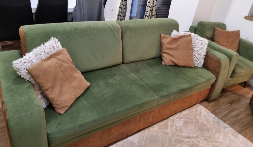 Zdjęcie oferty: Zestaw wypoczynkowy sofa, fotel ,puf