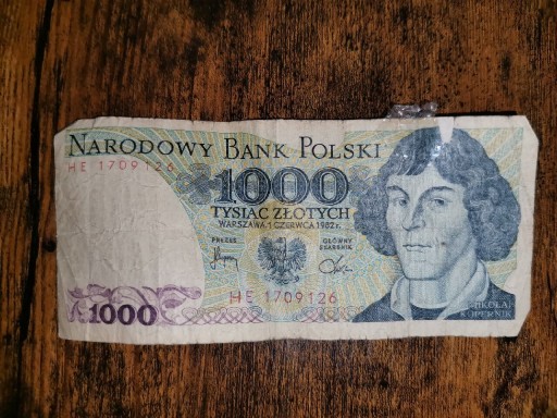 Zdjęcie oferty: 1000 złotych 10 Mikołaj Kopernik 1982