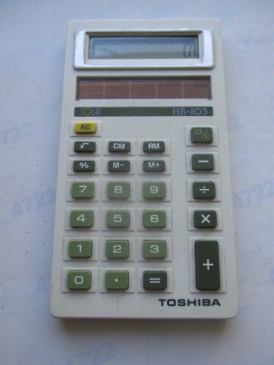 Zdjęcie oferty: Kalkulator  solarny Toshiba HB-103 1983 vintige 