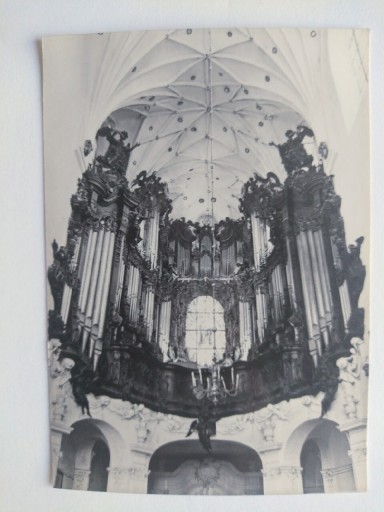 Zdjęcie oferty: Gdańsk-Oliwa, organy, pocztówka  lata 70