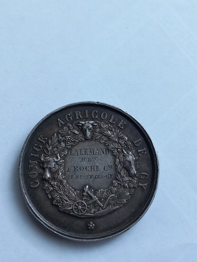 Zdjęcie oferty: Srebrny medal Comice Agricole De Gy Napoleon III 