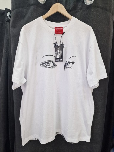 Zdjęcie oferty: Biały tshirt z aplikacją Junji Bershka XL 