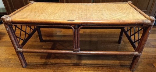 Zdjęcie oferty: Stolik rattanowy 51x96x43cm + szyba gratis
