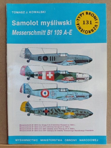 Zdjęcie oferty: TBiU nr 131 - Samolot myśliwski Messerschmitt Bf