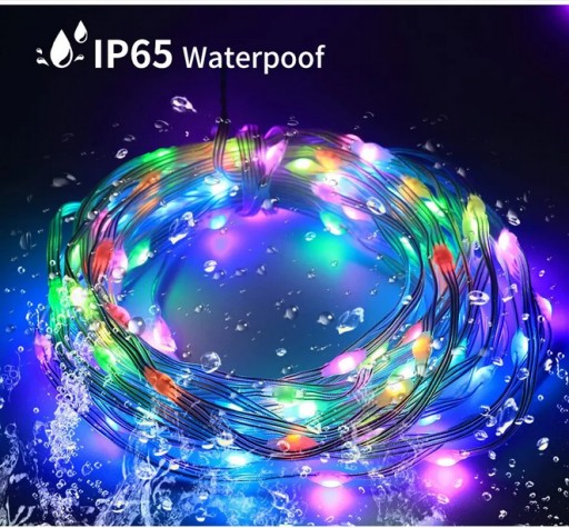 Zdjęcie oferty: Lampki świąteczne wąż 10m 100 Led RGBIC IP65 