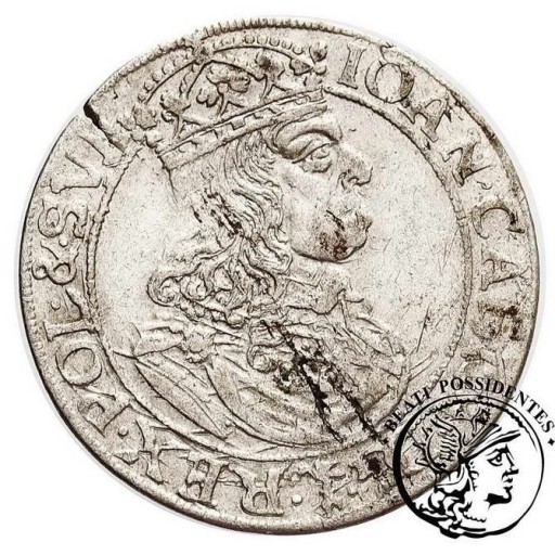 Zdjęcie oferty: Polska Jan II Kazimierz szóstak koronny 1660