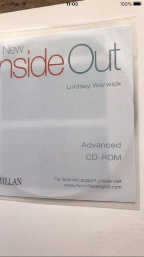 Zdjęcie oferty: podręcznik New Inside Out Advanced C1 macmillan CD