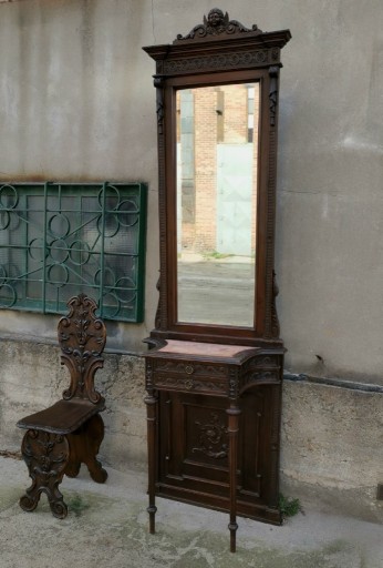 Zdjęcie oferty: *Unikatowe, neorenesansowe lustro z konsolą XIXw.*