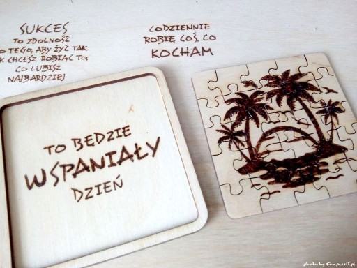 Zdjęcie oferty: puzzle podkładka pod kubek wyspa 25el REMAZEN