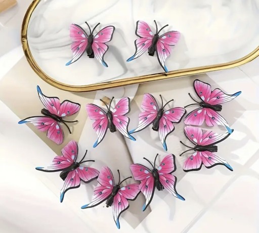Zdjęcie oferty: 10szt spinki do włosów motylki