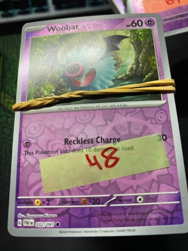 Zdjęcie oferty: Karty pokemon TCG Holo 48 kart (PAF)