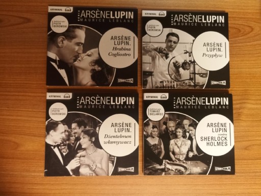 Zdjęcie oferty: Arsene Lupin - 4 audiobooki Maurice Leblanc