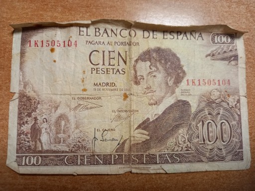 Zdjęcie oferty: banknot - El Banco de Espana 