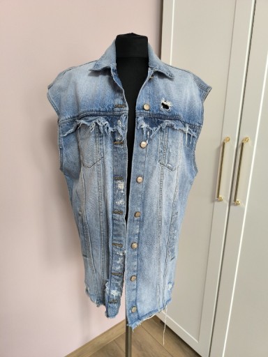 Zdjęcie oferty: Bezrękawnik kamizelka jeansowa r. M 38 