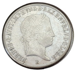 Zdjęcie oferty: 20 Kreuzer 1844 B - FERDYNAND V - SREBRO