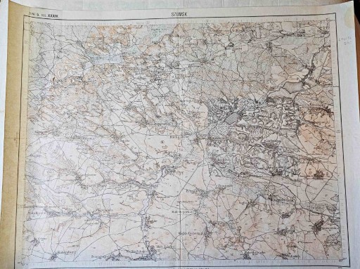 Zdjęcie oferty: Stara mapa Szumsk 1914 rok