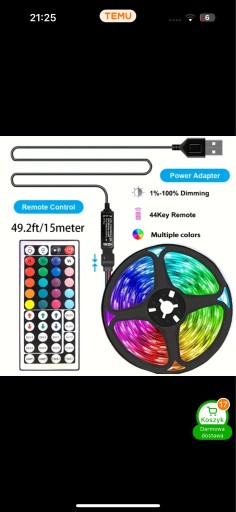 Zdjęcie oferty: Bezprzewodowe sterowanie LED taśma światła podczerwieni