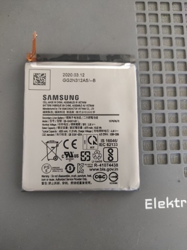 Zdjęcie oferty: Nowa Oryginalna Bateria Samsung s10 lite g770