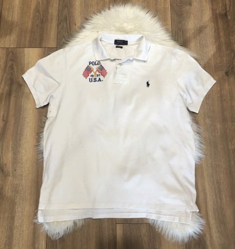 Zdjęcie oferty: Biała koszulka polo Polo Ralph Lauren XL