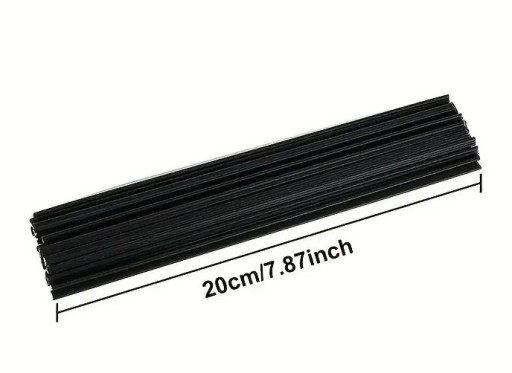 Zdjęcie oferty: Czarny Trójkątny Pręt Spawalniczy z Tworzywa PP – 10 sztuk