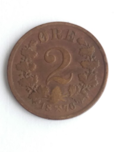 Zdjęcie oferty: Moneta stara Norwegia 2 ore