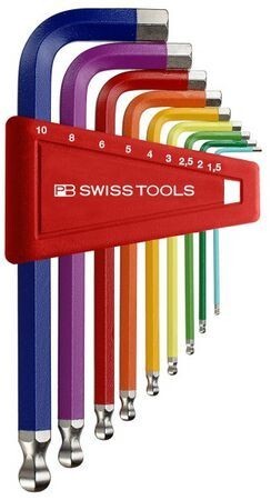 Zdjęcie oferty: Zestaw imbusów HEX 9 szt. 1,5-10 Rainbow Swiss 