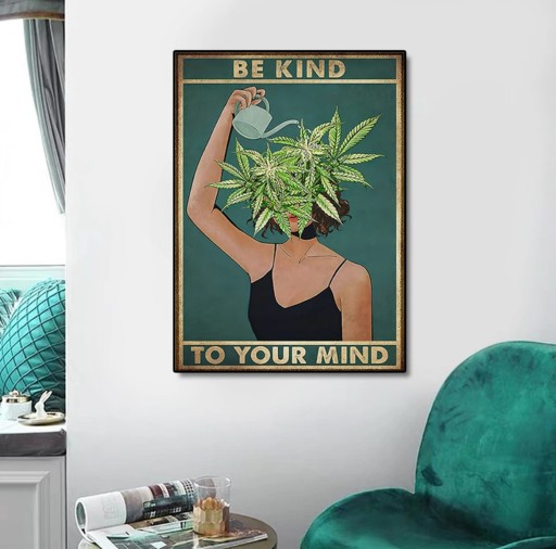 Zdjęcie oferty: Wspaniały Plakat „Be Kind To Your Mind”