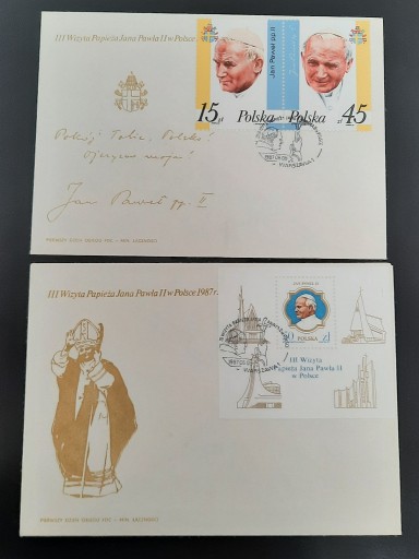 Zdjęcie oferty: JAN PAWEŁ II/III WIZYTA W POLSCE 1987/FDC