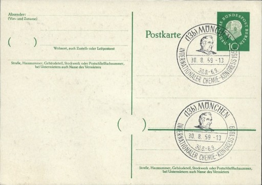 Zdjęcie oferty: Niemcy 1959 Międzynarodowy Kongres Chemii chemia