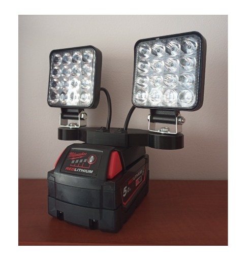 Zdjęcie oferty: ADAPTER halogen 2 x LED do MILWAUKEE M18 18V