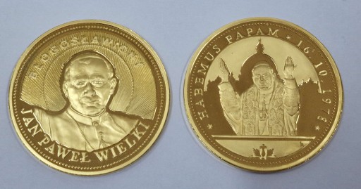 Zdjęcie oferty: 2 x medal Jan Paweł II - Karol Wojtyła 1920-2005