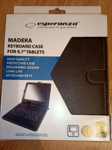 Zdjęcie oferty: EK124 Etui z klawiaturą do tabletu 9,7" Madera