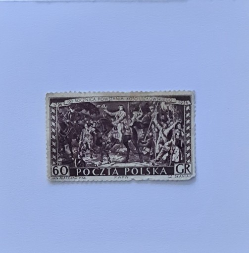 Zdjęcie oferty: Znaczek pocztowy 160 rocznica powstania Kosciuszko