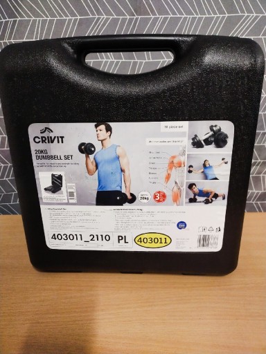 Zdjęcie oferty: Zestaw Hantli 20kg Crivit 