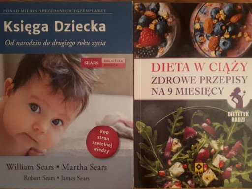 Zdjęcie oferty: Księga Dziecka Sears + Dieta w  ciąży