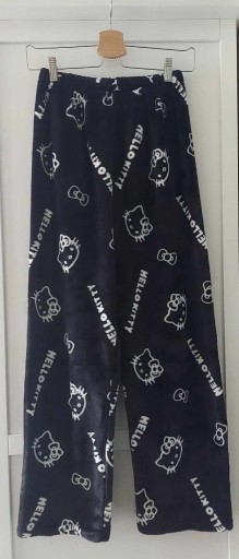 Zdjęcie oferty: Hello Kitty spodnie piżamowe dresowe czarne r. S