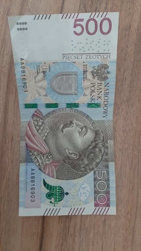 Zdjęcie oferty: Banknot 500 PLN Seria AA
