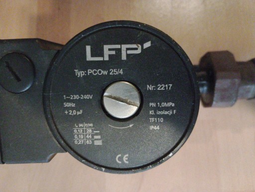 Zdjęcie oferty: Pompa CO LFP do centralnego ogrzewania 