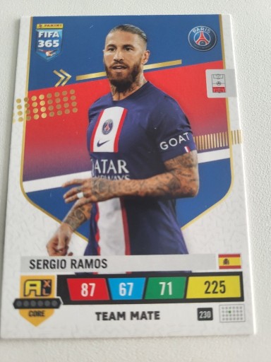 Zdjęcie oferty: FIFA 365 2023 CORE TEAM MATE 230 SERGIO RAMOS PSG