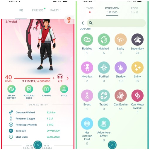 Zdjęcie oferty: Pokemon GO - Konto 40 lvl 39 Shiny 24 Legendy